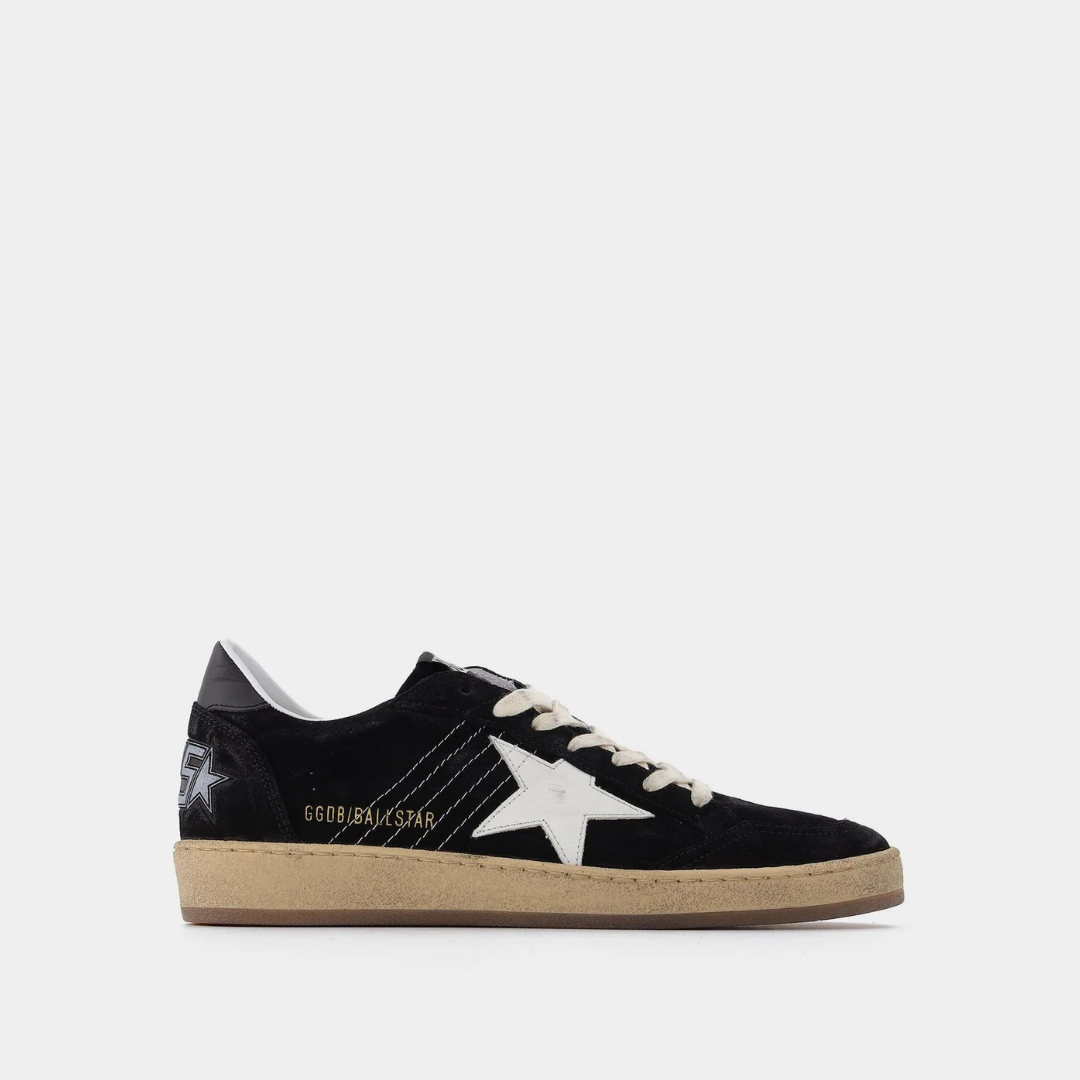 BALL STAR IN SUEDE NERO