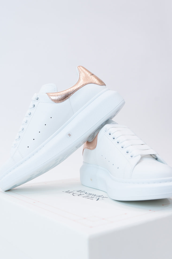 Sneakers White Oro rosa Donna