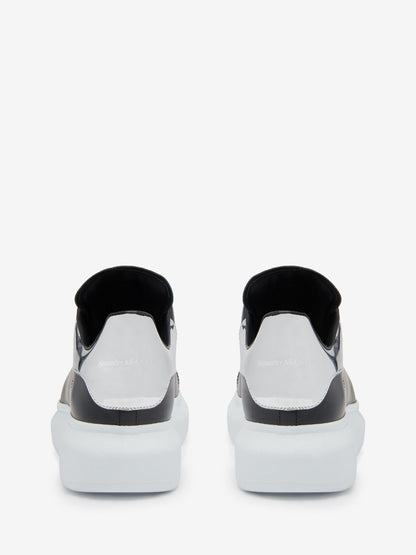 Sneaker Oversize in nero bianco silver